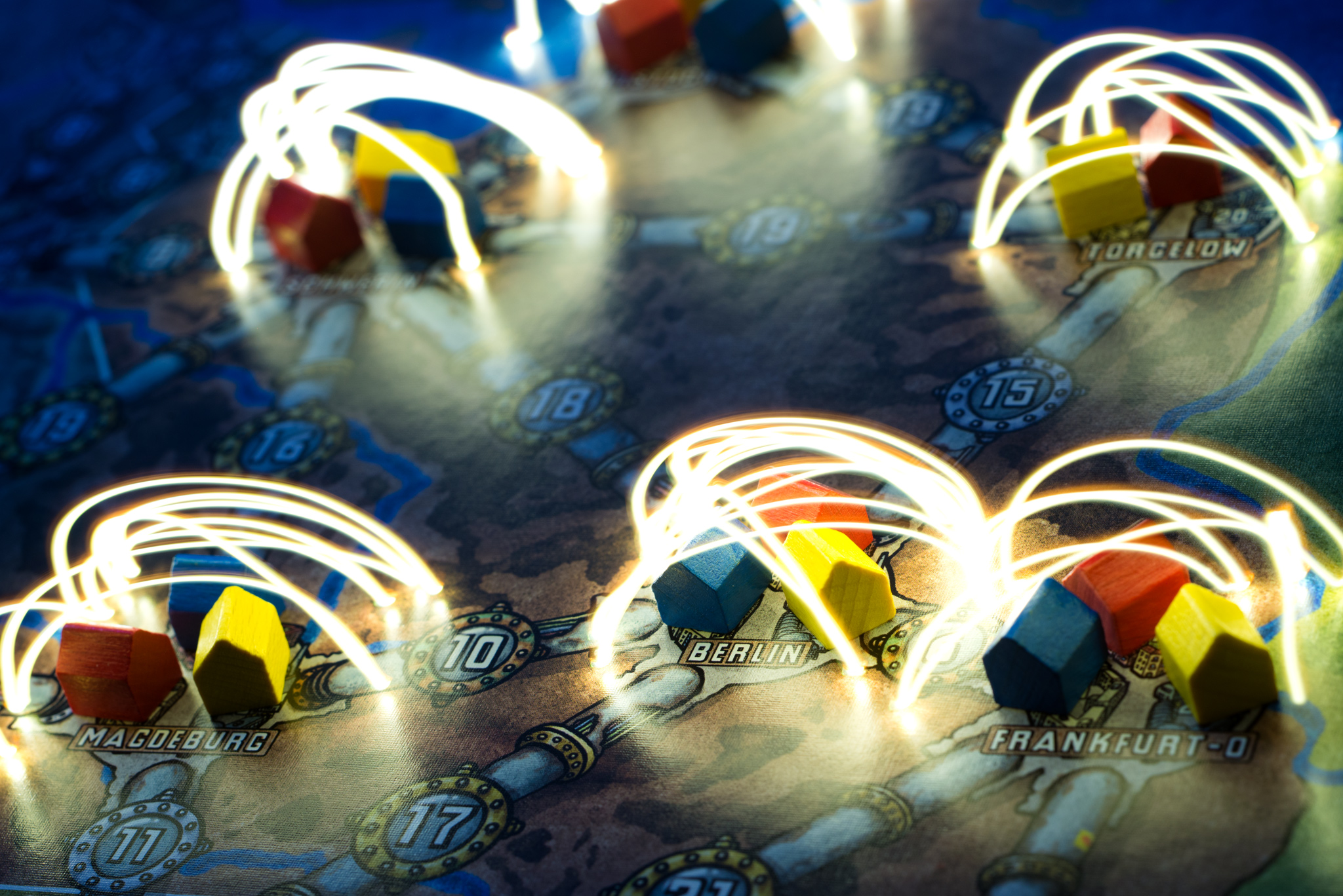 Zap! Electrifying image of Power Grid board game