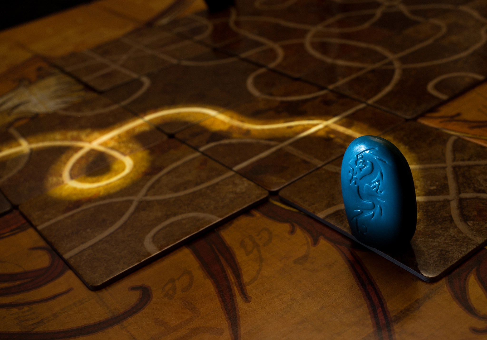 Tsuro tile laying game of the path